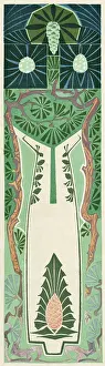 Terrarium: Art nouveau tree design