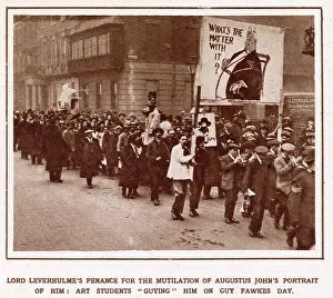 Mar21: Art students protest about Lord Leverhulme