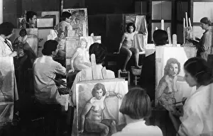 Modernization: Art students in Turkey, 1939
