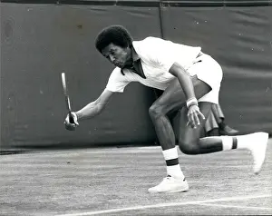 Stilwell: Arthur Ashe in tennis match at Wimbledon
