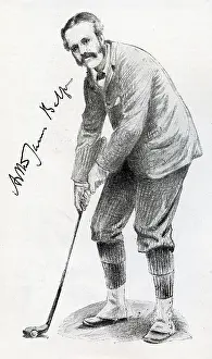 Balfour: Arthur Balfour, M.P. playing Golf