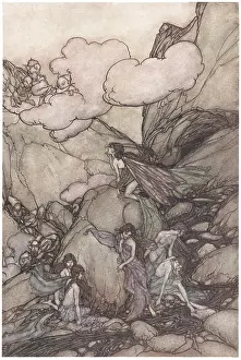 Goblins: Arthur Rackham, fairies and goblins, Rip Van Winkle illustra