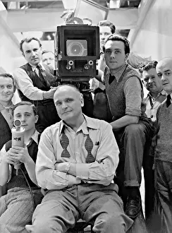 Unmarried: Arthur Robison during filming of The unmarried widow, 1935
