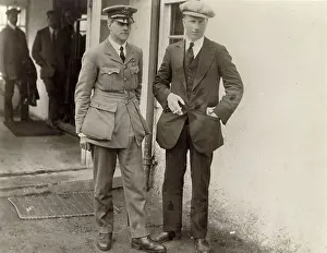 Clifden: Arthur Whitten Brown (left) and John Alcock