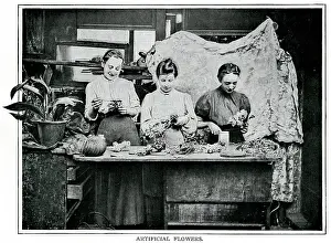 Glue: Artificial flowers 1900s