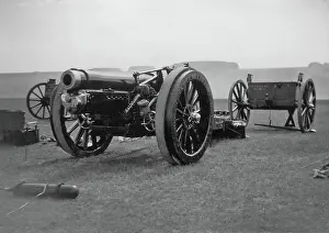 Okehampton: Artillery on display near Okehampton, Devon