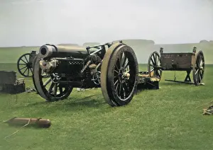 Okehampton: Artillery on display near Okehampton, Devon