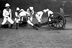 Bullets: Artillery exercise in Cameroon, around 1900