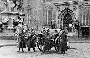Secures: Artillery of the government forces in Bremen, 1919