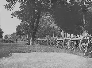 Readiness: Artillery park during the American Civil War