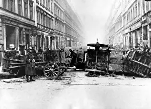 Maerzkaempfe: Artillery position in Berlin, 1919