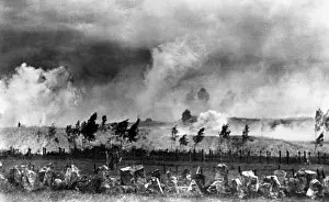 Barriers: Artillery strike at the beginning of the Russian campaign