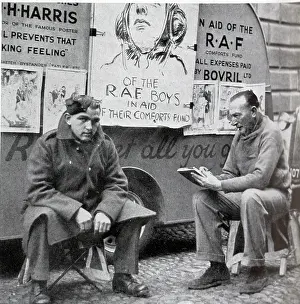 Sketched: Artist H. H. Harris at work
