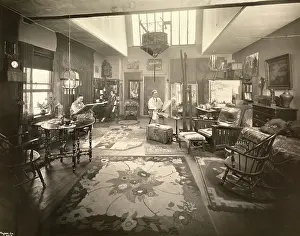 Waddell: Artist in his studio