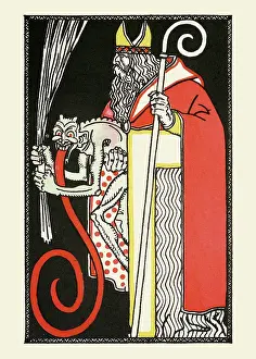Artist unknown. St. Nicholas and Kampus