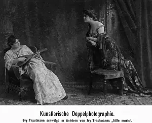 Mandolin: Artistic double photograph, 1921