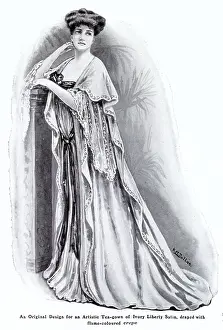 Feb25: Artistic tea gown of Liberty satin