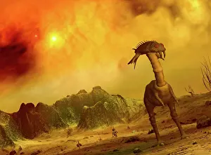 Exopaleontology: Artist's concept of an alien planet