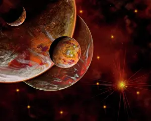 Twinkle: Artist's concept of the birth place of a star system
