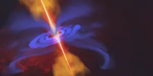 Intense: Artist's concept of a black hole in space