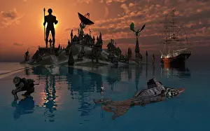 Bermuda: Artist's concept of a dimensional time warp where objects ?