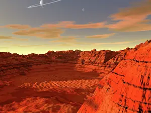 Gully: Artist's concept of an earth-like planet