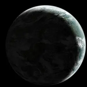 Extrasolar: Artist's concept of an Earth-like planet