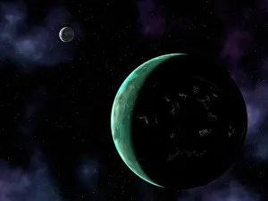 Extrasolar: Artist's concept of how an extraterrestrial civilization ?