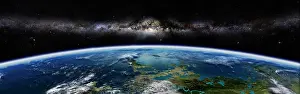 Milky: Artist's concept of an extraterrestrial planet