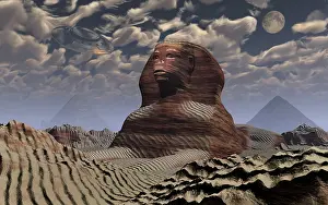 Mythical: Artist's concept of the famous Sphinx creature