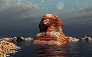 Mythical: Artist's concept of the famous Sphinx creature