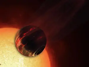 Twins: Artist's concept of a Hot Jupiter extrasolar planet ?