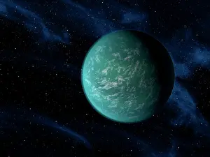 Planets: Artist's concept of Kepler 22b, an extrasolar planet found ?