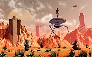 Artist's concept of what life on Mars may look like in the ?