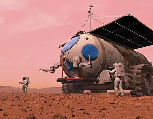 Evidence: Artist's concept of how a martian motorhome might be ?