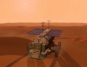 Tire: Artist's concept of a martian rover