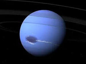 Spots: Artist's concept of Neptune