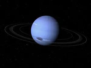 Spots: Artist's concept of Neptune