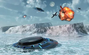 Warbird: Artist's concept of Operation High Jump to find secrect ?
