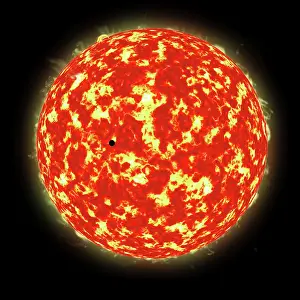 Intense: Artist's concept of a planet passing in front of a Sun-like