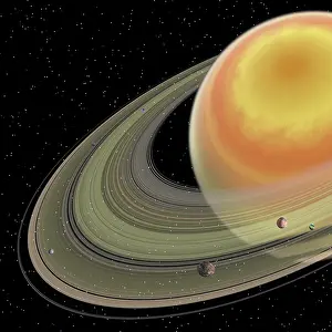 Saturn: Artist's concept of planet Saturn