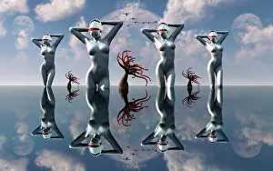 Mirrored: Artist's concept of pleasure droids