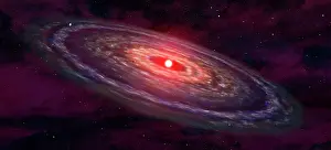 Disks: Artist's concept of a protoplanetary disk