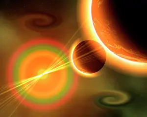 Sunbeam: Artist's concept of a solar storm