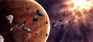 Supernova: Artist's concept of a supernova about to incinerate this ?