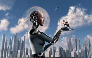 Cybernetic: Artist's concept where technology takes over mankind
