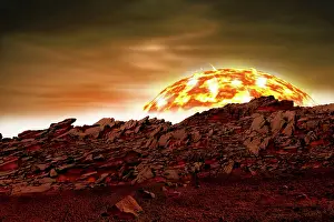 Intense: Artist's depiction of an alien world in close proximity to ?