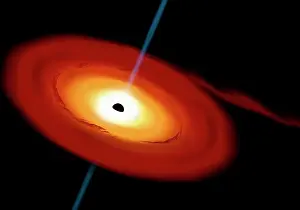 Intense: Artist's depiction of a black hole