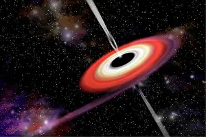 Intense: Artist's depiction of a black hole