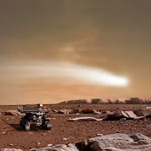 Opportunity: An artist's depiction of the close pass of comet C/2013 A1 ?